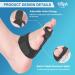 Hilph 2 Pack Toe Rail Protector - Hammer Toe Correction & Support Bandage for Broken Toes - Black - Buy Online on GoSupps.com