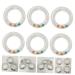 SAFIGLE 30 Pcs Transparent Circle Rattle Set for Infant Nursing Teether - Calming & Soothing Bed Molar Rattles - Portable Newborn Teething Toys - Buy Online on GoSupps.com