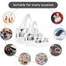 4PCS Clear Toiletry Travel Bags - Waterproof PU Makeup Bags for Men and Women - Portable Airport Cosmetic Pouches - White - Buy Online on GoSupps.com