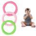Soft Portable Teething Bracelet Set for Infants - 3pcs Gum Relief Rings for Home & Travel (Style 2) - Buy Online on GoSupps.com