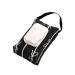 Travel Friendly Wet Wipe Storage Case Quilted Sturdy Cotton Storage Bag with Fashionable Stripe and Bowknot Detail Black