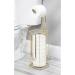 mDesign 3-Roll Toilet Paper Holder Stand with Storage - Soft Brass - Omni Collection - Buy Online on GoSupps.com
