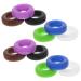 Gleavi 12 sentences encasing packages wrapping to pack colors mix circle ring glasses accessories silicone glasses frame handles schnapps glasses slide -resistant ears round sleeves as shown