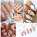 Gold Lines Nail Art Stickers - 10 Sheets Geometric Stripe Decals for French Manicure - Buy Online on GoSupps.com