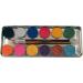 Eulenspiegel 212028 Metal Palette - Pearlescent Makeup Colors 12 x 3.5 ml Paints & 2 Brushes | International Shipping Available - Buy Online on GoSupps.com