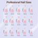 Misssix French Gel Nail Tips - 240Pcs Long Square Pink Press-On Nails | Pre-Designed No Filing Required | Nail Art DIY - 15 Sizes Available - Buy Online on GoSupps.com