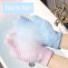4 PCS Exfoliating Bath Scrub Gloves for Body, Shower, and Spa - Pink and Blue - Buy Online on GoSupps.com