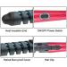 Hair Curling Wand | Portable Curling Wand Hair Straightener and Curler 2 in 1 Automatic Hair Curler Curling Wand for Girls and Women Red US - Buy Online on GoSupps.com
