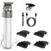Hair Cutting Tool Professional T Hair Clipper Trimmer for Men Beard Trimmer Cordless Liners for Men Clippers Zero Gapped Shaver White