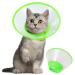 Vivifying Pet Neck Brace Adjustable from 11.9-14.4 cm Lightweight Protective Collar for Puppies Small Dogs and Cats (Green-S)