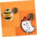 OFFSCH 50pcs Halloween Candy Tag Lollipop Decoration Lollipop Card Halloween Decor Packaging Decoration Card Lollipop Packaging Card Tooth Charms Message Card Pencil Caps Pumpkin Ghost - Buy Online on GoSupps.com