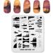 KADS Nail Stamping Plate Coconut Tree Nature Design (NA031) for DIY Nail Art - Buy Online on GoSupps.com