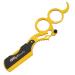 G4 Vision Universal Half Blade Straight Razor - 100 Replaceable Blades Professional Double Ring Barber Shaving Razor (Yellow) - International Shipping Available - Buy Online on GoSupps.com