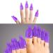 SIQUK Nail Polish Remover Kit - Finger and Toe Nail Clips, Cotton Pads, Files, Cuticle Peeler, and Brush - Gel Nail Removal Set (Purple) - Buy Online on GoSupps.com