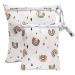 Trasun diaper pockets Nasbagen wet and dry winding bag waterproof washable wetbag organizer for toddler diapers travel gym beach pool (rainbow medium) rainbow m