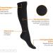 Celodoro Compression Travel Knee Socks for Men & Women (2 Pairs) - Size 39-42 - Black - Ideal for Comfort & Support - Buy Online on GoSupps.com