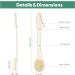 Long Handle Body Back Scrubber for Shower - Men, Women, and Elderly - Cream White - Buy Online on GoSupps.com