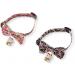 Necoichi Lucky Cat Charm Bow Tie Cat Collar in Red - Stylish and Lucky Charm for Your Feline Friend - Buy Online on GoSupps.com