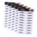 Mipcase 5pcs Eyebrow Stickers Eyebrow Tattoos Temporary False Eyebrows Cosmetics Water Proof Makeup 6d 21x15cm Brown