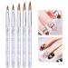 Nail Art Tip Round Flat Painting Drawing Carving Dotting Pen Liner Acrylic Gel UV Polish Manicure Tools - Buy Online on GoSupps.com