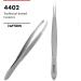 Wide Grip Slant Tweezers - German Stainless Steel - Hand-Filed Slanted Tips for Ultra-Precision - Tweezers for Eyebrows and Nose/Ear/Facial Hair - Professional Grade (Silver) - Buy Online on GoSupps.com