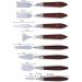 8 Pack Stainless Steel Painting Knife Set with Wood Handle - Professional Palette Knives Spatula for Oil Paint Canvas Artists Beginners - Buy Online on GoSupps.com