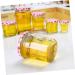 Zerodeko 6 pcs Transparent Can Honey Container Storage Kitchen Glass Food Sealed Bottleml Jar Sauce - Buy Online on GoSupps.com