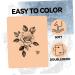 OHPHCALL 5pcs Face Tattoos for Semi Tattooing Embroidered Practice Beginner Microblading Skin Eyebrows 18.8x14.1cm Orange B - Buy Online on GoSupps.com