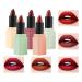 BOOBEES 5 colors lipstick moisturizing Formula Lip Gloss Set Nursing & High -pigmented lip color makeup sets for women long -lasting C5