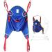 Patient Lift Toileting Sling for Shower Home Use Electric Transfer Belt with Head Support Handicap Commode Patient Lift Slings for Elderly Bariatric Divided U Slings 0620