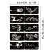 Kotbs 6 Sheets Glitter Tattoo Stencils - 82pcs Butterfly Flower Animal Templates for Women, Boys, Girls - Henna Semi-Permanent Body Art Stencils - Buy Online on GoSupps.com
