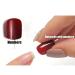 MISUD Extra Long Square Press on Nails - Matte Bling Glitter Acrylic Nails Fuchsia Sparkly Sequins French Tip Design - 24 Pcs Artificial Nails for Glamorous Looks - Buy Online on GoSupps.com