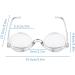 Minache Makeup Reading Glasses for Women - Flip Up Double Lens 3.0x Magnifying Eyeglasses in Gray - Stylish & Functional - Buy Online on GoSupps.com