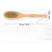 VOCOSTE Double Sided Bath Brush Back Scrubber - Long Handle - Brown - 14.6 Inches - Buy Online on GoSupps.com