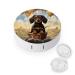 Contact Lens Case Dachshund Hot Air Balloon Print Plastic Contact Lens Case contact Lens Care Box ontact Lens Travel Box