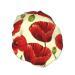Red Poppy Printed Shower Cap - Waterproof Bath Cap for Women - One Size Fits All - Buy Online on GoSupps.com