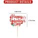 Happy Galent Cupcake Topper Grocery & Gourmet Food Pantry Staples Cooking & Baking Frosting Icing & Decorations Cupcake Toppers - Buy Online on GoSupps.com