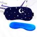 FOMIYES Adjustable Eye Mask with Cold/Hot Therapy - Soft Sleeping Mask for Travel & Puffy Eyes (Blue - Buy Online on GoSupps.com