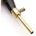 Hand-carved Windlass Gun Powder Horn with Spring Loaded Brass Dispenser and Leather Strap - Buy Online on GoSupps.com