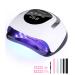 220W LED/UV Nail Dryer Lamp - 57 LED Lights 10/30/60/99S Timer Infrared Sensor & LCD Display - Perfect for Gel Nails Fingernails & Toenails - Buy Online on GoSupps.com