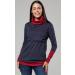 Happy Mama Maternity Nursing Jumper Sweatshirt 348 Graphite & Crimson - Size 14-16 - Buy Online on GoSupps.com