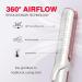 Professional 2-in-1 Curling Iron & Hair Straightener - Airflow Styler with 360 Cool Vents 5 Adjustable Temps Dual Voltage 15s Heat-Up for Salon Quality Curls & Waves - Buy Online on GoSupps.com