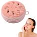 Face Exfoliator Brush | Super Soft Face Scrub Brush with Soft Bristles | Manual Face Wash Scrub for Face Skincare Exfoliator Brush for Cleaning Thaely Pink