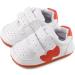 Cheerful Mario Baby First Walking Shoes | Soft PU Leather Prewalkers | Anti-Slip Sole 6-12 Months | Orange - Buy Online on GoSupps.com