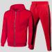 Buy Hanxiulin Men's Red Training Suit - Casual Zipper Jogging & Sports Set | Cotton Comfort for Athletic Performance - Buy Online on GoSupps.com