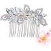 FRCOLOR Set of 2 Hair Comb with Rhinestone Pearls Wedding Hair Jewellery Wedding Hair Accessories Bridal Headpiece Wedding Hair Accessories for Women Tiara Women Hairpin Bridal Combs Rhinestones - Buy Online on GoSupps.com