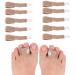 10Pcs Soft Nylo&Latex Hammer Toe Straighteners Cushioned Toe Splints for Overlapping Broken & Crooked Toes Pain Relief & Support Adjustable Size Ideal for Daily Wear & Exercise