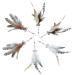 MWOOT 6pcs Cat Feather Toys with Bells Feather Toys Spinning Attachment for Indoor Cats and Kitten Catcher Replacement Feather Refills with Bells Feather Cat Toys for Playing Catcher and Exercising