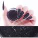 Egurs 2-Piece Black Glitter Nail Art Powder | 3D Nail Glitter for Crafts - International Shipping - Buy Online on GoSupps.com