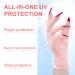 NXJ INFILILA UV Gloves for Nails Anti UV Light Gloves for Gel Nails Professional UPF 99+ UV Protection Gloves for Gel Manicure Skin Care Fingerless Gloves for Protecting Hands from UV Nail Lamp - Buy Online on GoSupps.com